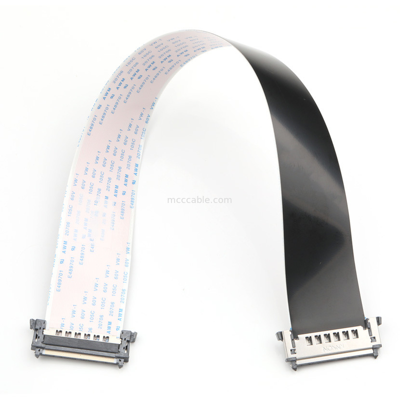Cable FFC RE51 de 51 pines, 0,5 mm de altura, UL489701, EMI-Shielded, taxa de transferência de dados de 2 Gbps