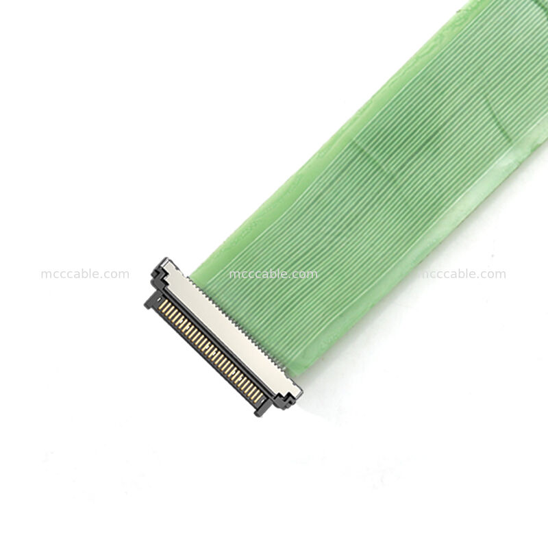 0.4mm USL20-30SS-020BH Micro Coax Ribbon Cable AEC-Q200 Certificado para Sistemas de Monitorização de Cabine Automóvel