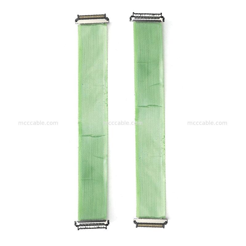 0.4mm USL20-30SS-020BH Micro Coax Ribbon Cable AEC-Q200 Certificado para Sistemas de Monitorização de Cabine Automóvel