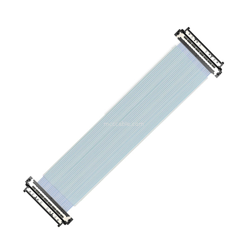 USL20-30SS-040BH Cabo Micro Coaxial de 0,4mm 56Gbps PAM4 Otimizado para Placas Aceleradoras de IA