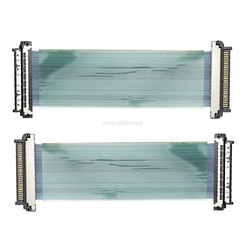 Conjunto de Cabo Micro Coaxial USL20-30SS-050BH de 0,4mm, Blindado contra EMI, para Robôs de Inspeção de Usinas Nucleares