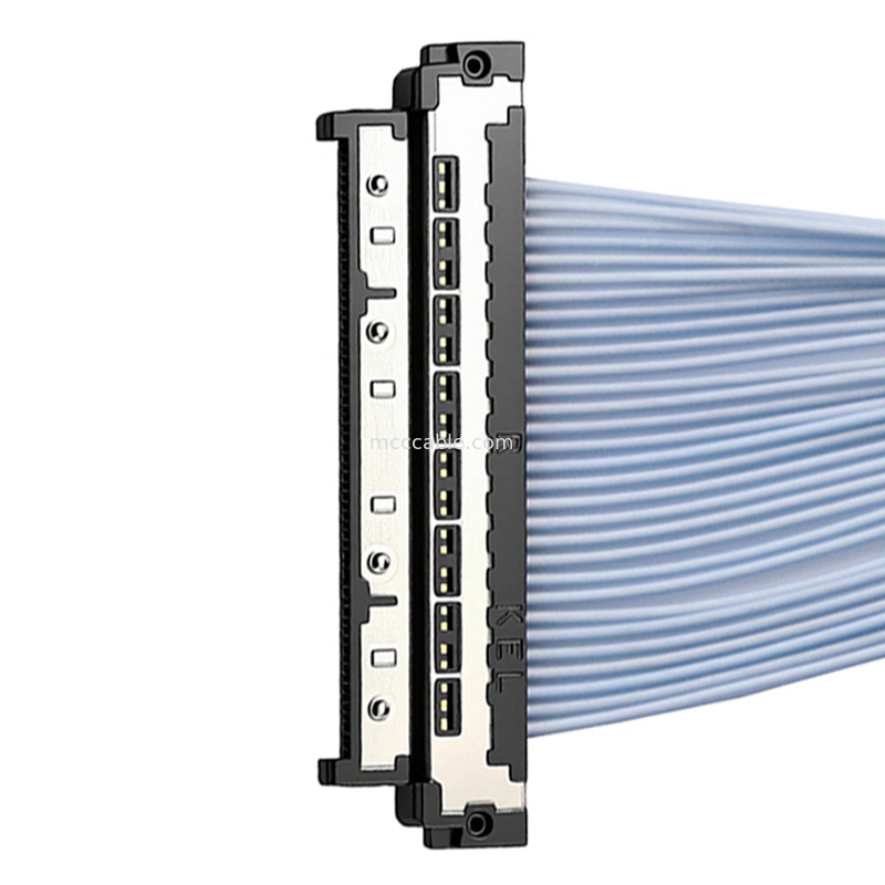 Cabo Micro Coaxial USL20-30SS-015B, 0,4mm, Pronto para o Futuro, Conector para Câmeras de Computação de Borda AI
