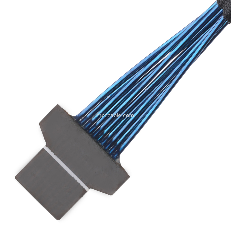 Cabo Micro Coaxial 36AWG – Impedância de 50Ω – FPC de 10 pinos para FPC de 10 pinos – UL1354