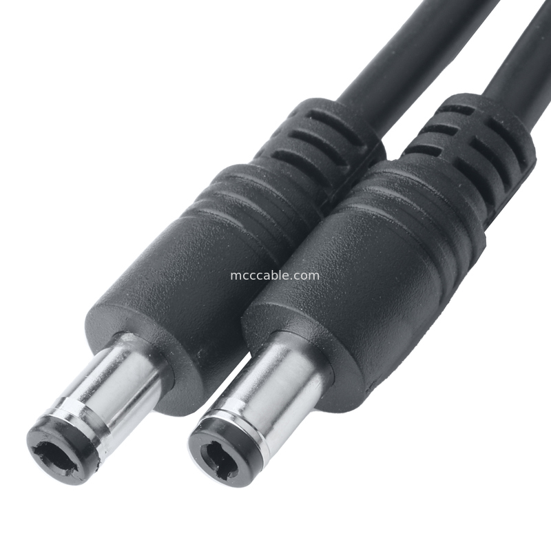 Conjunto de Cabo de Passo de 3,3 mm para Plugue DC 2,5x5,5 mm - UL2464 20AWG PVC