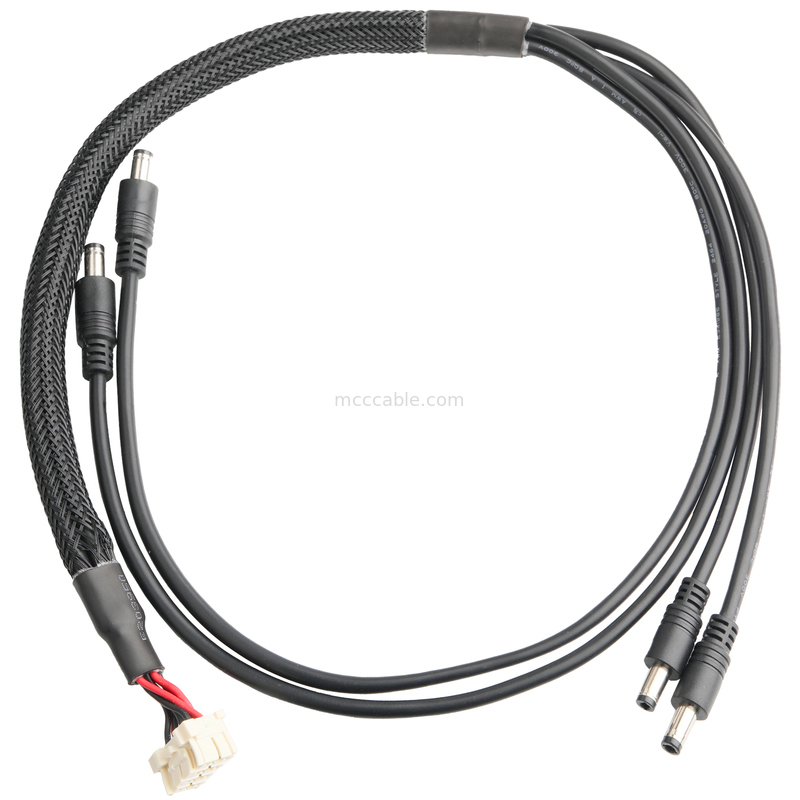 Conjunto de Cabo de Passo de 3,3 mm para Plugue DC 2,5x5,5 mm - UL2464 20AWG PVC