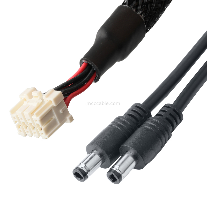Conjunto de Cabo de Passo de 3,3 mm para Plugue DC 2,5x5,5 mm - UL2464 20AWG PVC