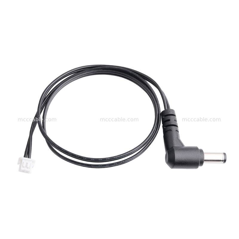 90 graus DC Plug 2.1x5.5mm para 2-Pin Cable Assembly - UL2648 24AWG