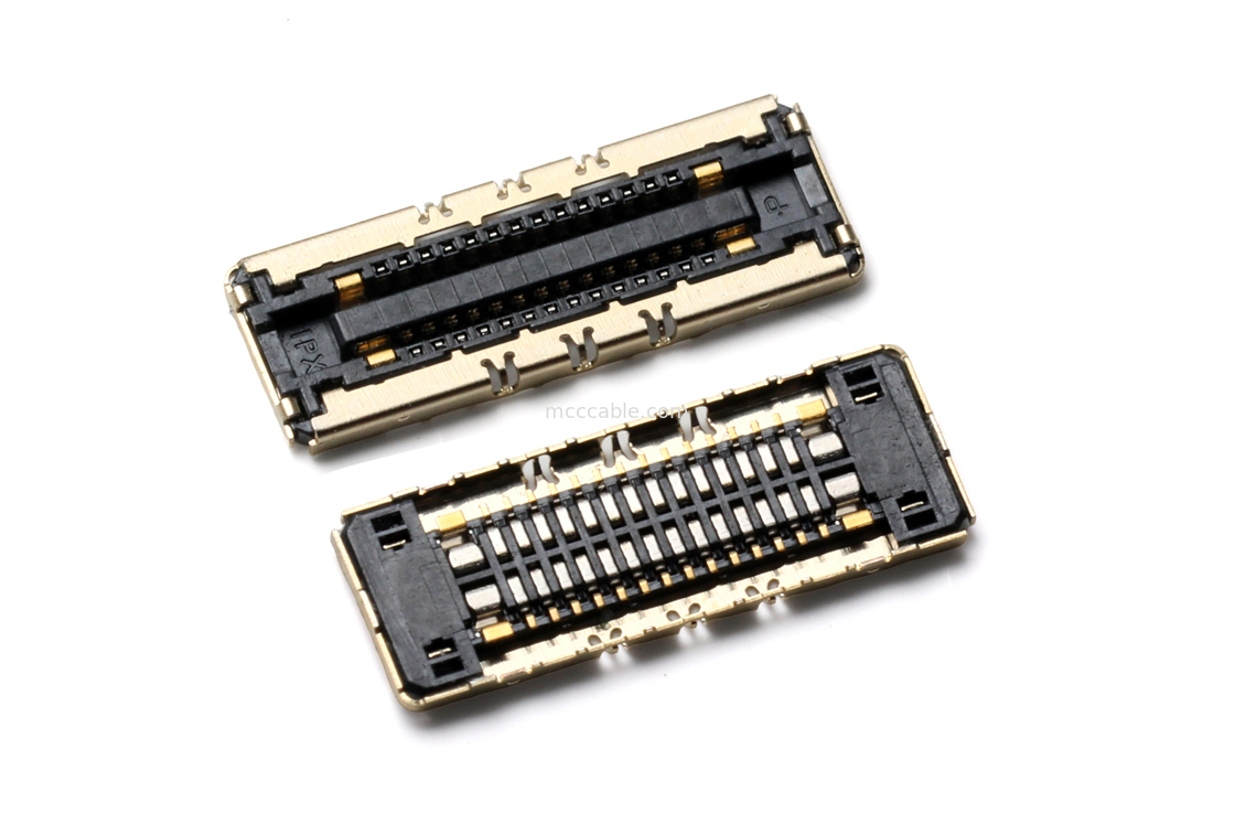 High-Speed Shielded Board-to-Board Receptacle Connector 0.35mm Pitch for Data Transmission