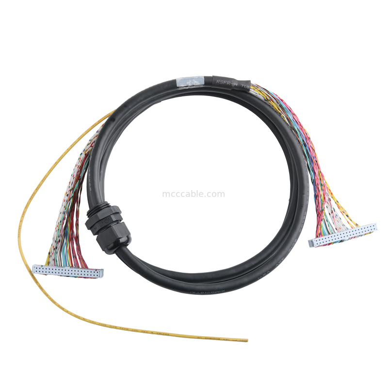 Chicote de cabo de fita IDC de 40 pinos - Passo de 0,05 mm 28AWG - Fio plano de 40 condutores