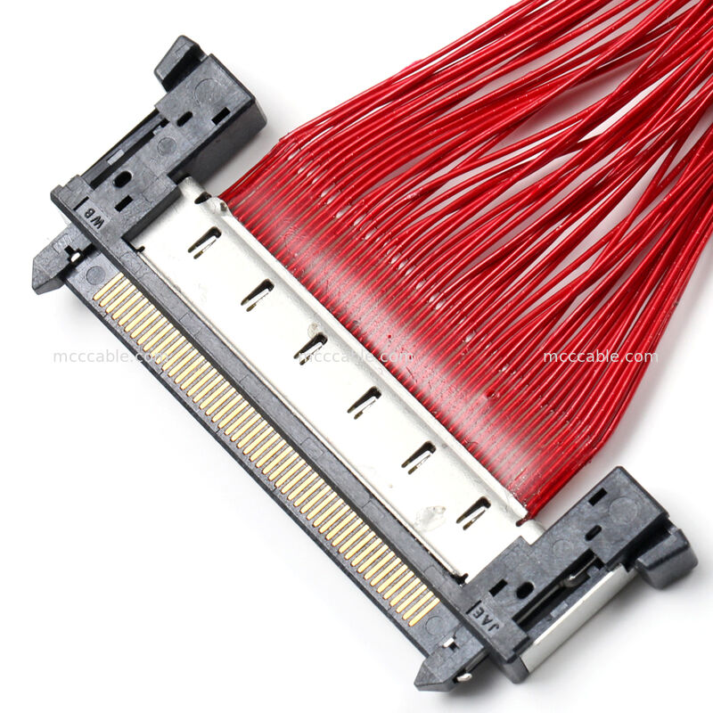 Conjunto de Cabo Micro Coaxial com Conector FI-RE51CL – Interconexão OEM Personalizada de Alta Velocidade