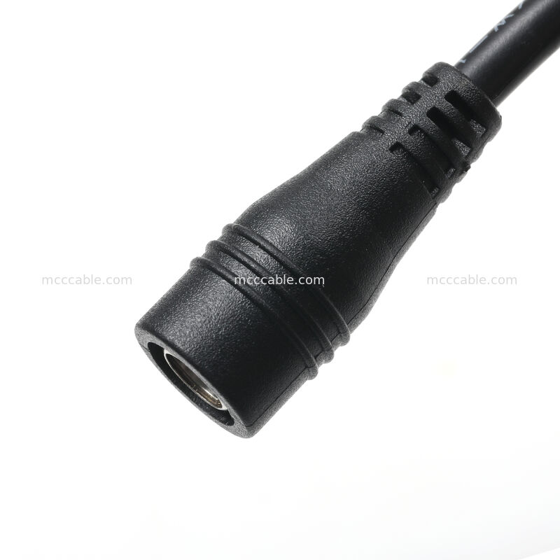 DC 5.5×2.1 Fêmea para 3-Pin Wire Harness Cable Assembly   Custom OEM Power Interconnect