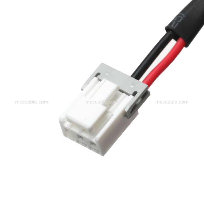 DC 5.5×2.1 Fêmea para 3-Pin Wire Harness Cable Assembly   Custom OEM Power Interconnect