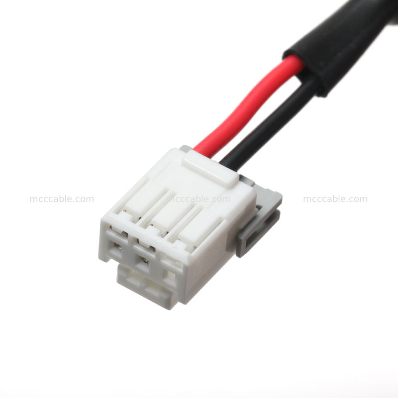 DC 5.5×2.1 Fêmea para 3-Pin Wire Harness Cable Assembly   Custom OEM Power Interconnect