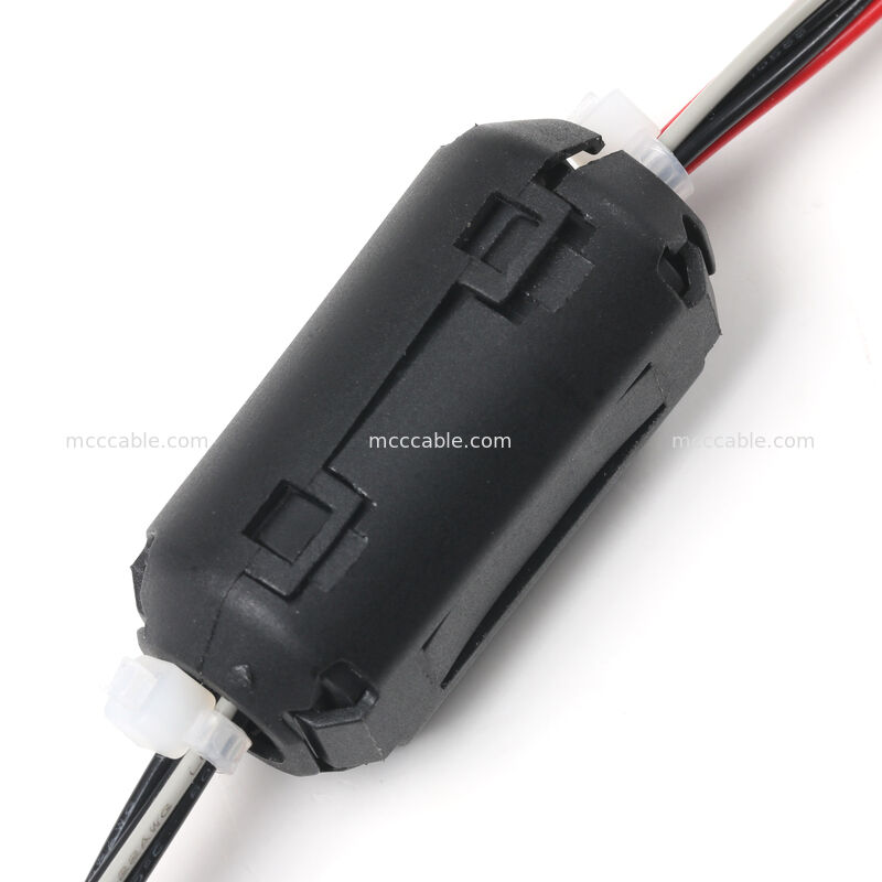 4Pin Nano-Fit para 6.3mm Female Blade Terminal Power Wiring Harness com Núcleo de Ferrite