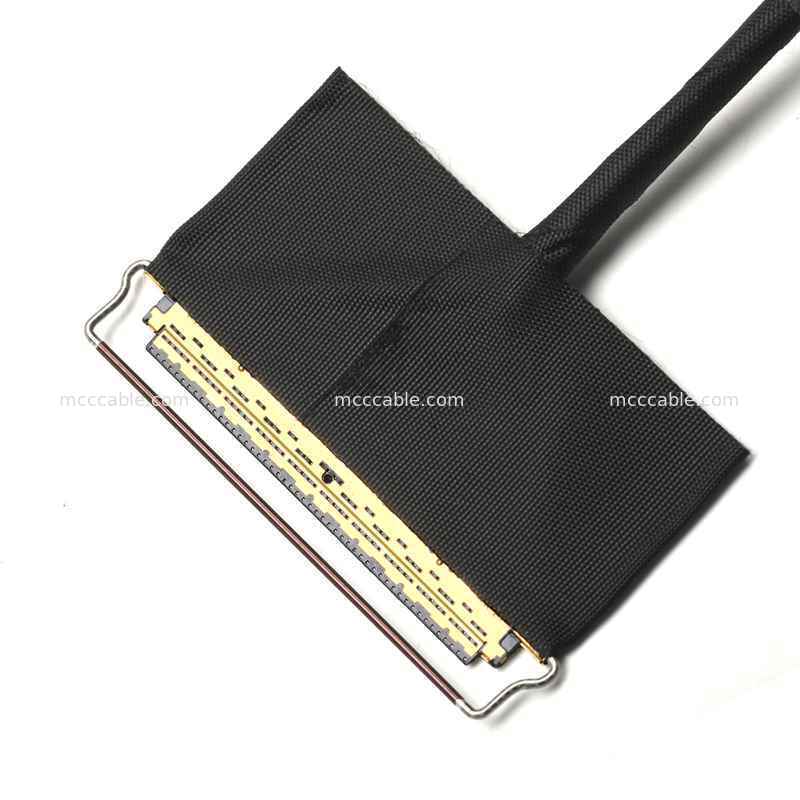 Conjunto personalizado de cabo de exibição micro-coaxial de 20453 50Pin a 30Pin para placas de controladores LCD