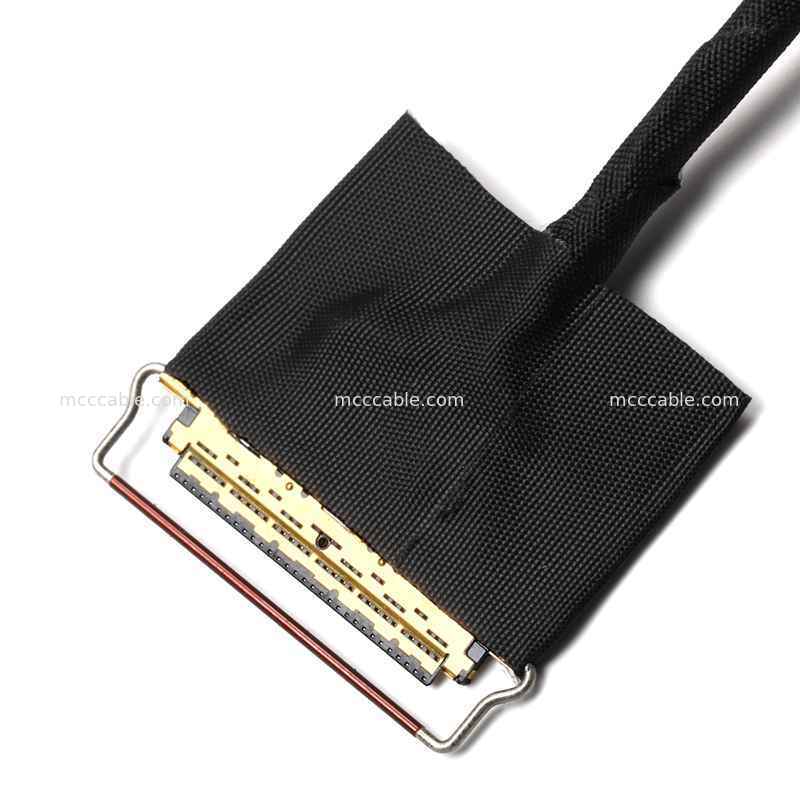 Conjunto personalizado de cabo de exibição micro-coaxial de 20453 50Pin a 30Pin para placas de controladores LCD