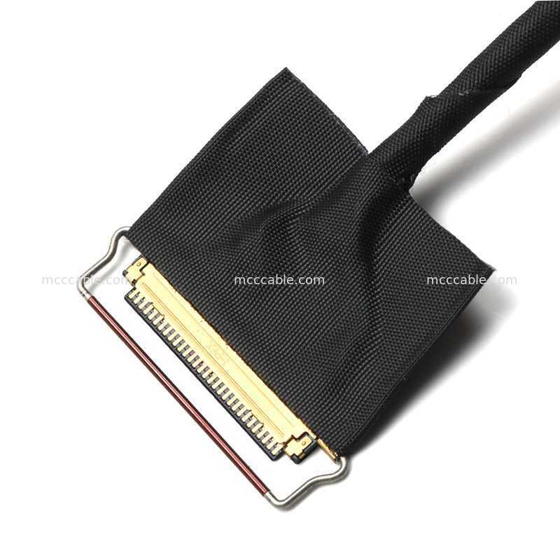 Conjunto personalizado de cabo de exibição micro-coaxial de 20453 50Pin a 30Pin para placas de controladores LCD