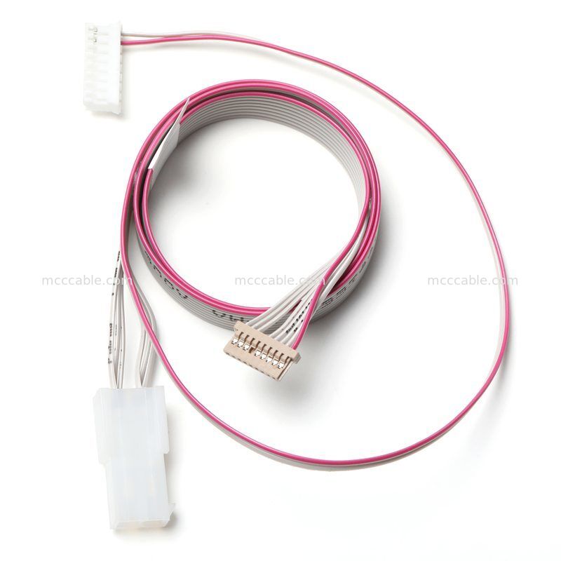 Conjunto personalizado de cabo de controlo de luz de fundo LCD de 8Pin a 2Pin a 9Pin para sistemas de display