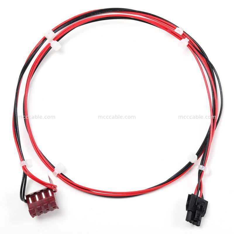 4 pin Nano-Fit para MTA156 Power Supply Cable Assembly 15V AWG22 Custom Wire Harness