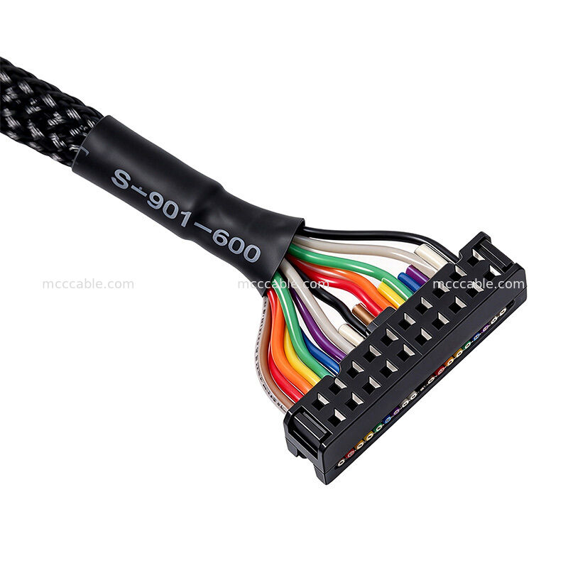 DF11-20DS-2C 20-Pin IDC Front Panel Cable Custom Medical High Speed Ribbon Harness