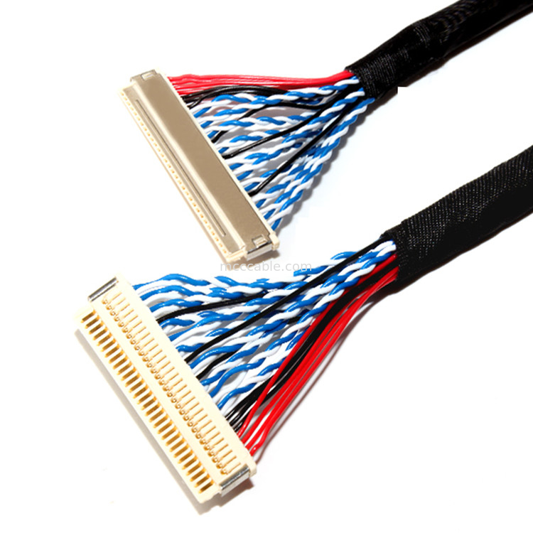Pin 30 do FI X30H Lvds 30 conector da exposição de 32 36 lvds Calibre de diâmetro de fios JAE Connector For Lcd Panel