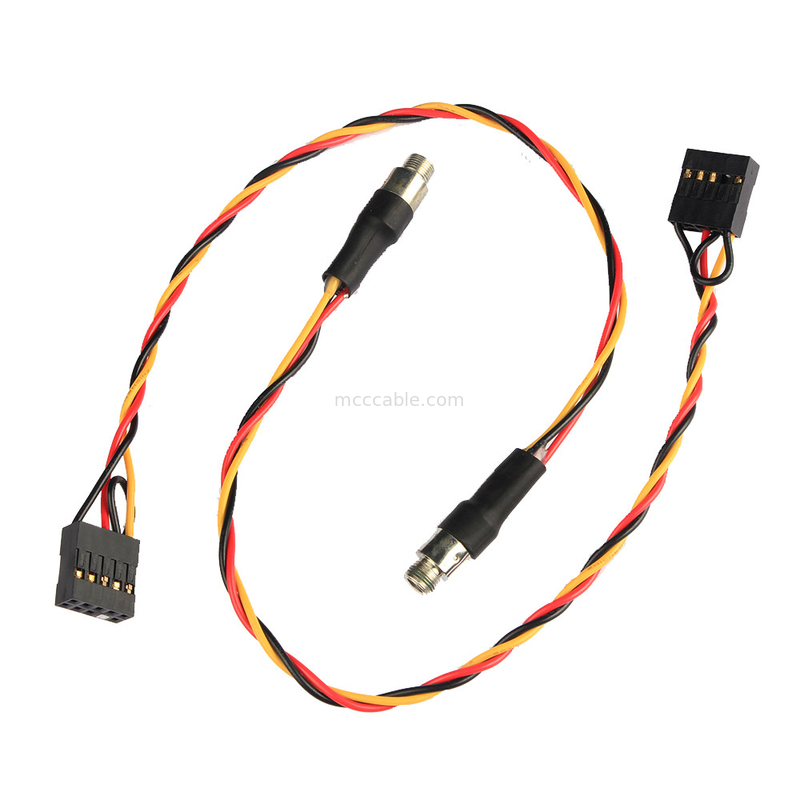 Molex 22 55 2101 montagem feita sob encomenda Jack audio do painel do passo 3.5mm do chicote de fios de cabo 2.54mm