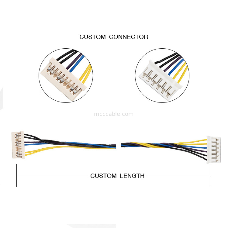 Horas 9 de Pin Wire Harness Assembly Df 14-9s-1.25c a Pin Phr-6 26awg de Jst 6