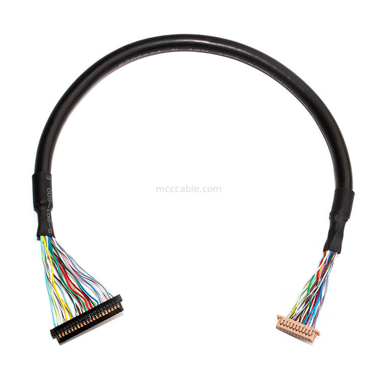HORAS DF13-20DS-1.25C do passo 32AWG do conjunto de cabo 1.0mm do conector LVDS do LCD