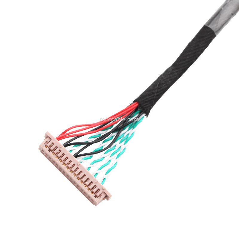 30 conjunto de cabo WL1258h-20P do Pin LVDS ao conector da exposição dos lvds das HORAS DF13-2