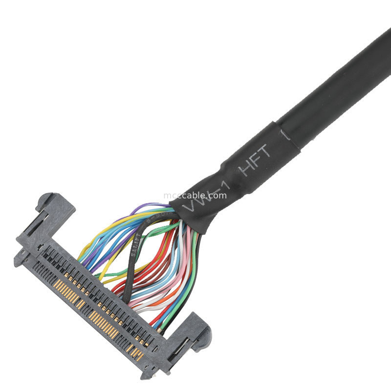 HORAS 1.25mm DF14-30S-1.25C ao conjunto de cabo do EDP de JAE 0.5mm FI-RE51HL LVDS