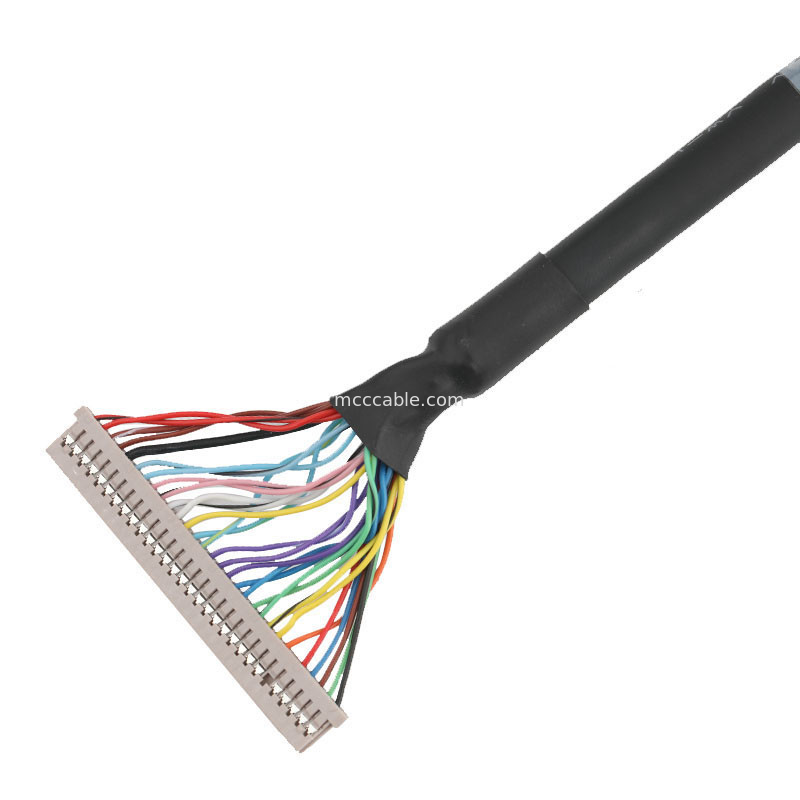 HORAS 1.25mm DF14-30S-1.25C ao conjunto de cabo do EDP de JAE 0.5mm FI-RE51HL LVDS
