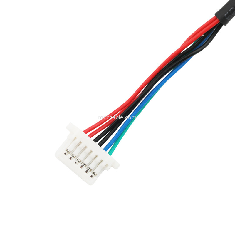 O conjunto de cabo do chicote de fios de JST SHLP-06V-SB SHR-6P para transmite sinais/corrente elétrica