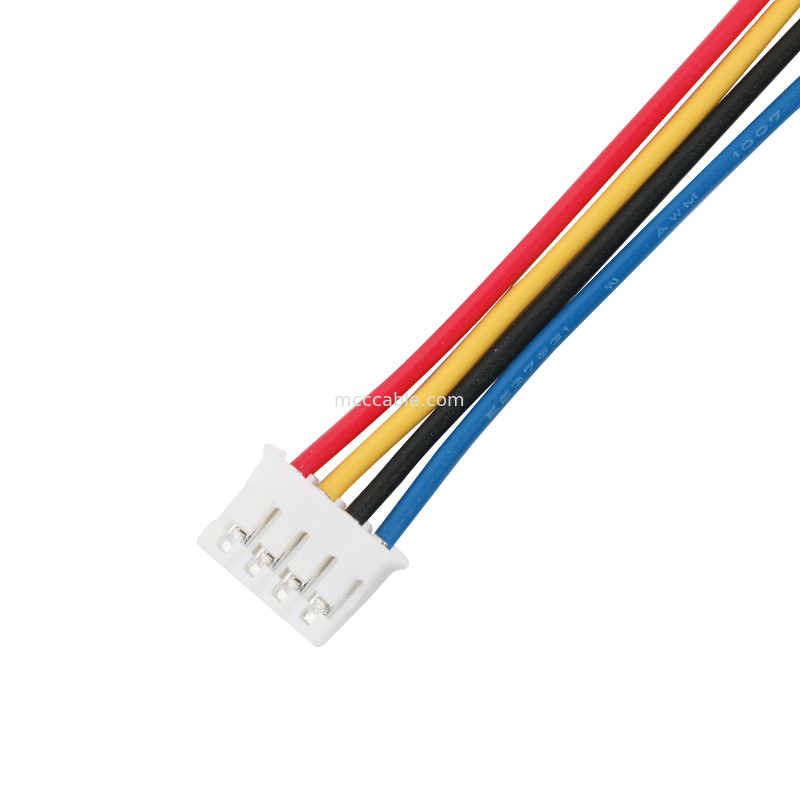 OEM do comprimento do passo 400mm do Pin 0.2mm do conjunto de cabo 4 do chicote de fios de PH2.0 PHR-4P