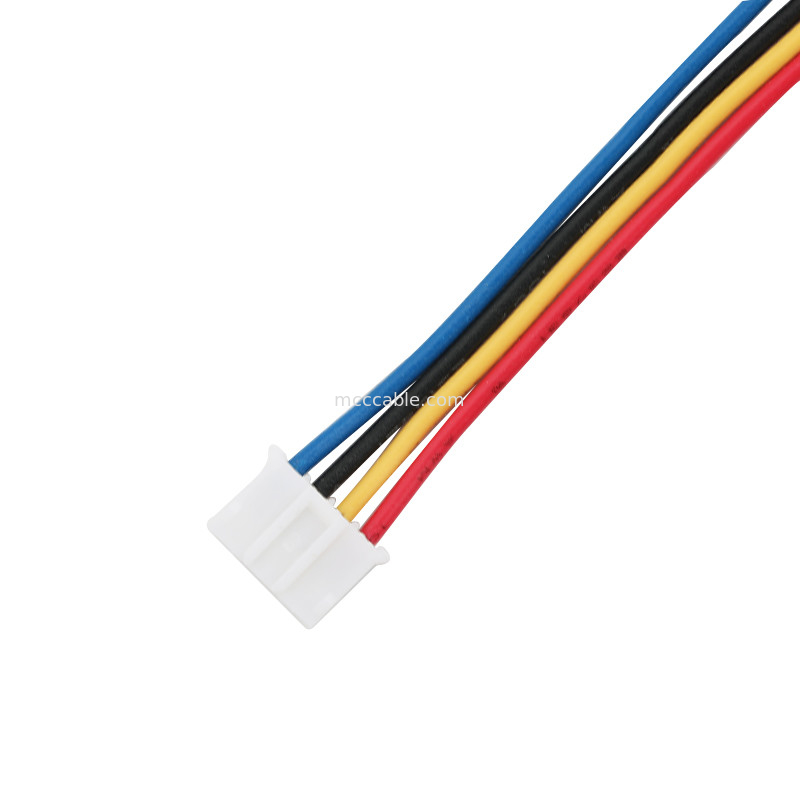 OEM do comprimento do passo 400mm do Pin 0.2mm do conjunto de cabo 4 do chicote de fios de PH2.0 PHR-4P